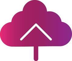 Cloud Upload Creative Icon Design vector