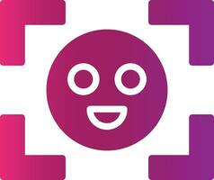 Face Detection Creative Icon Design vector
