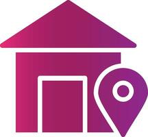 Home Location Creative Icon Design vector