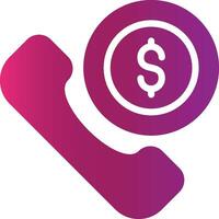 Phone Call Creative Icon Design vector