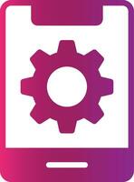 Mobile Setting Creative Icon Design vector