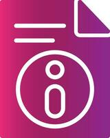 Glyph Gradient Design vector