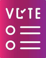 Ballot Creative Icon Design vector