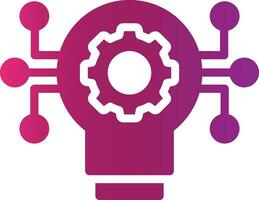 Technology Disruption Creative Icon Design vector