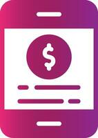 Glyph Gradient Design vector