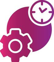 Work Time Creative Icon Design vector