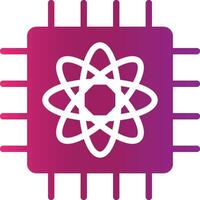 Quantum Computer Creative Icon Design vector