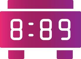 Digital Clock Creative Icon Design vector