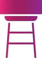 Stool Creative Icon Design vector