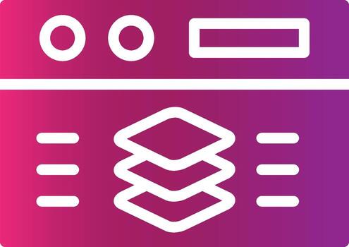 Full Stack Developer Creative Icon Design vector