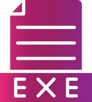 Exe Creative Icon Design vector