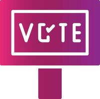 votar diseño de icono creativo vector