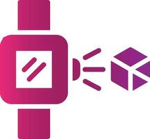 Holo Smart Watch Creative Icon Design vector