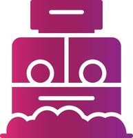 Ticket Box Creative Icon Design vector