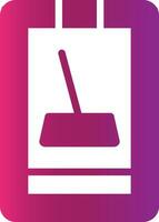 Cleaner Mobile App Creative Icon Design vector
