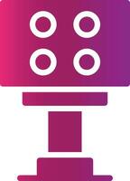 Stadium Light Creative Icon Design vector