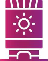 Sun Cream Creative Icon Design vector