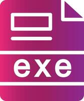 exe Creative Icon Design vector