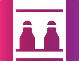 Bottle Rack Creative Icon Design vector