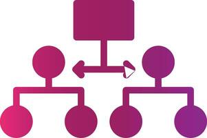 Labeled Hierarchy Creative Icon Design vector