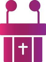 Pulpit Creative Icon Design vector