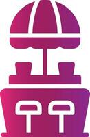 Beach Bar Creative Icon Design vector