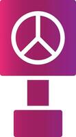 Peace Sign Creative Icon Design vector