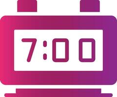 Digital Clock Creative Icon Design vector