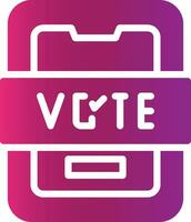 votar diseño de icono creativo vector