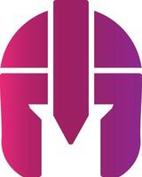 Glyph Gradient Design vector
