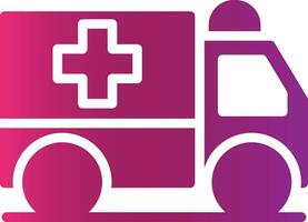 Ambulance Creative Icon Design vector