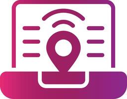 Digital Nomad Hub Creative Icon Design vector