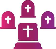 Graveyard Creative Icon Design vector