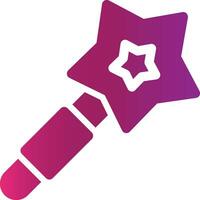 Magic Wand Creative Icon Design vector