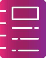 Glyph Gradient Design vector