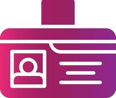 Identification Card Creative Icon Design vector