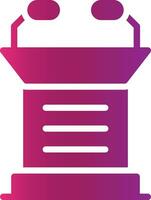 Lectern Creative Icon Design vector