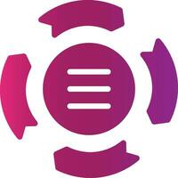 Circle Arrow Process Creative Icon Design vector