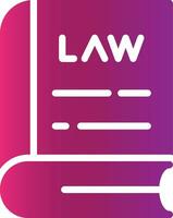 Law Book Creative Icon Design vector