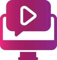 Video Tutorial Creative Icon Design vector