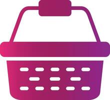 Picnic Basket Creative Icon Design vector