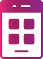 Grid Creative Icon Design vector