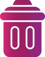 Trash Bin Creative Icon Design vector