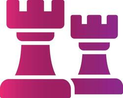 Chess Towers Creative Icon Design vector