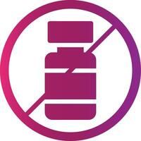 No Alcohol Creative Icon Design vector