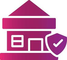 Home Insurance Creative Icon Design vector