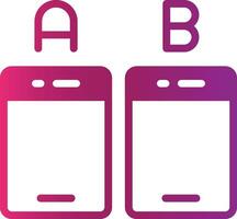 Ab Testing Creative Icon Design vector