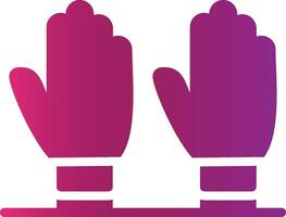 Exam Gloves Creative Icon Design vector