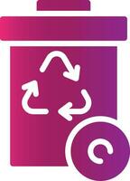 Recycle Bin Creative Icon Design vector