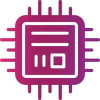 Microchip Creative Icon Design vector